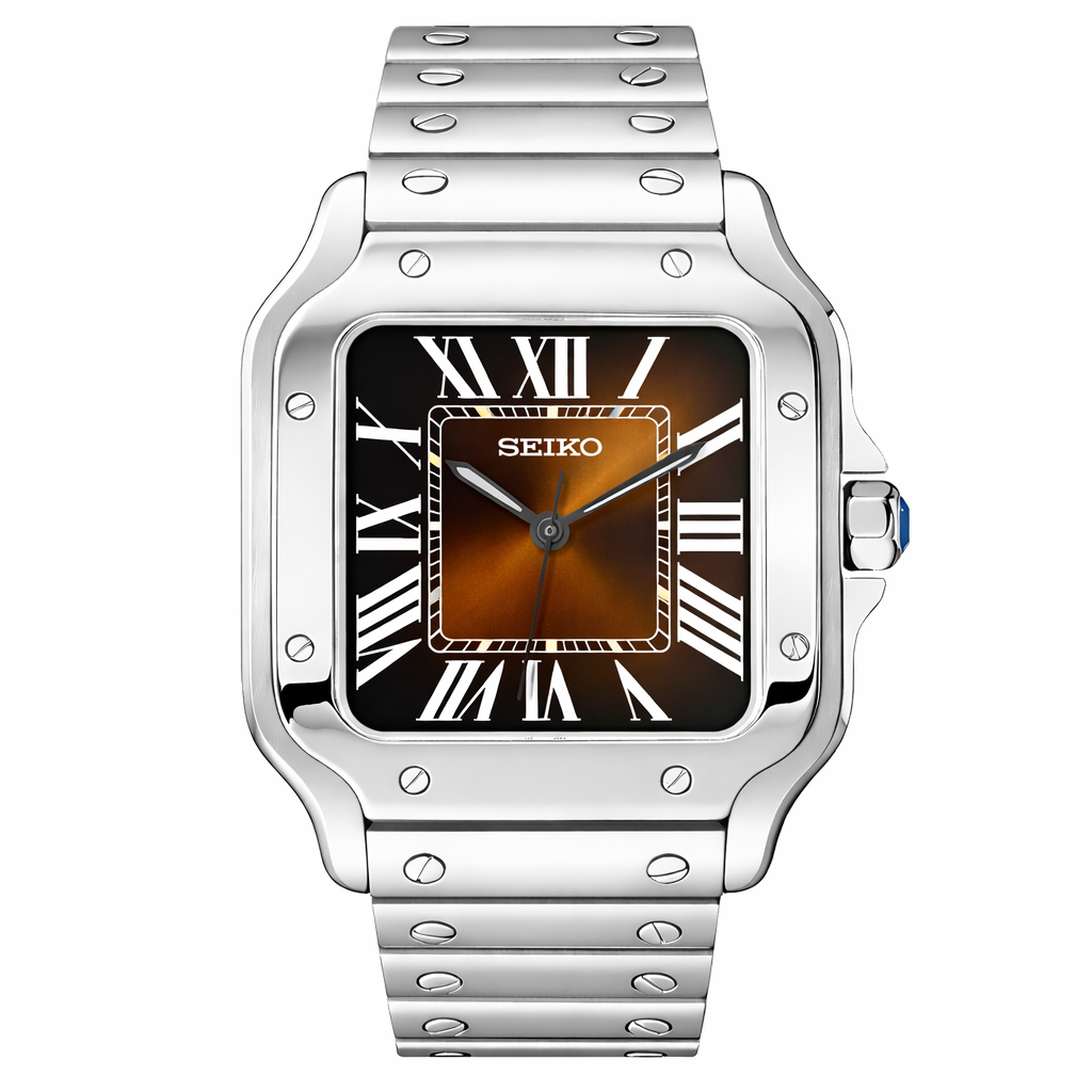 Seiko Mod Santos Marrón – Santeiko