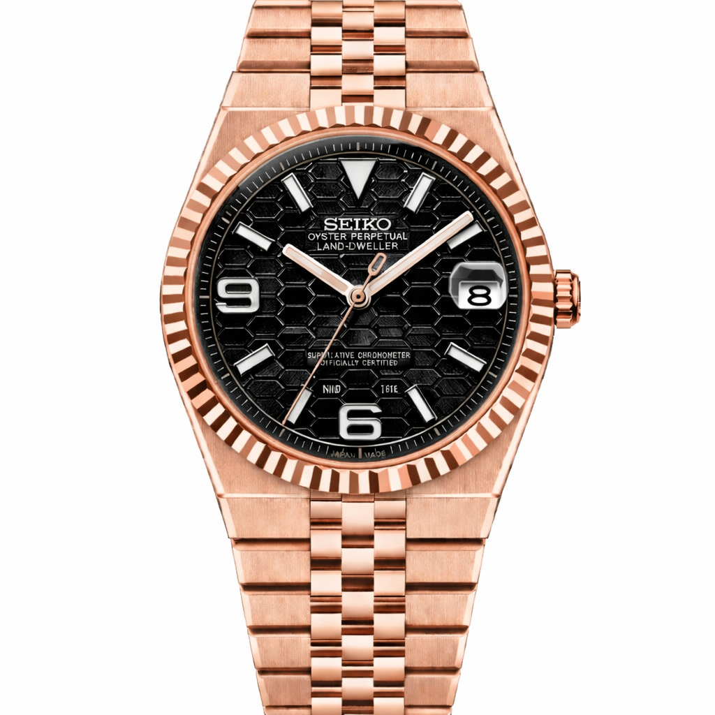 seiko-land-dweller-oro-rosa-negro