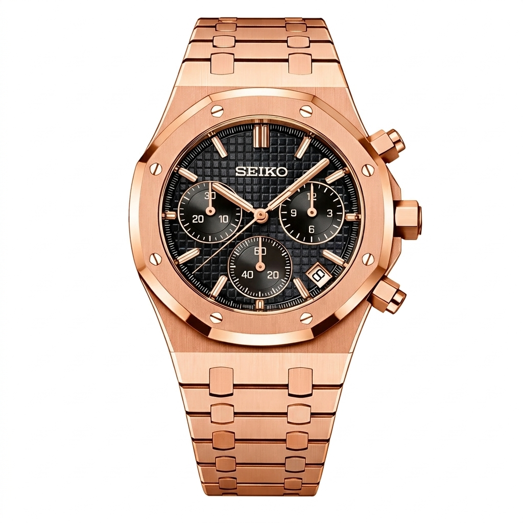 seikoak-chrongraph-oro-rosa-negro