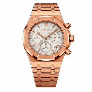 Seikoak Chronograph Oro Rosa Blanco